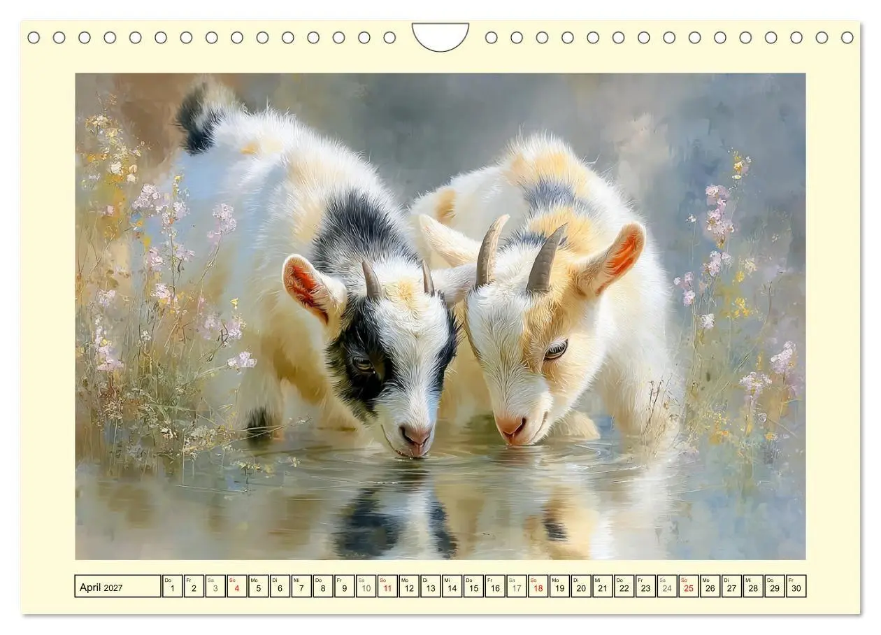 Bild: 9783516794915 | Zwergziegen. Kleine Wirbelwinde im Sonnenschein (Wandkalender 2027...