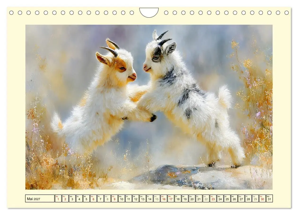 Bild: 9783516794915 | Zwergziegen. Kleine Wirbelwinde im Sonnenschein (Wandkalender 2027...