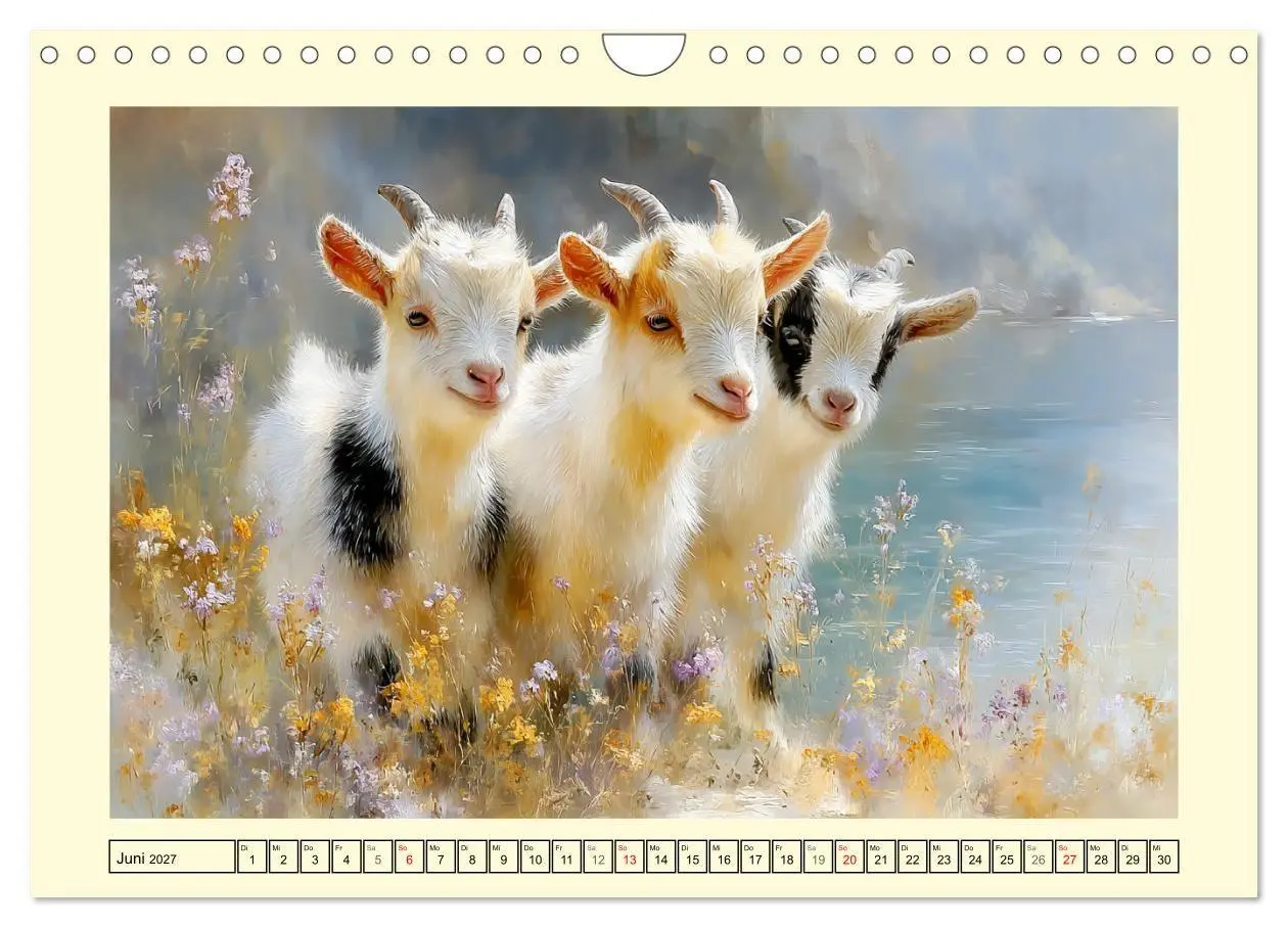 Bild: 9783516794915 | Zwergziegen. Kleine Wirbelwinde im Sonnenschein (Wandkalender 2027...
