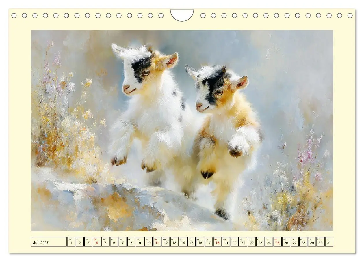 Bild: 9783516794915 | Zwergziegen. Kleine Wirbelwinde im Sonnenschein (Wandkalender 2027...