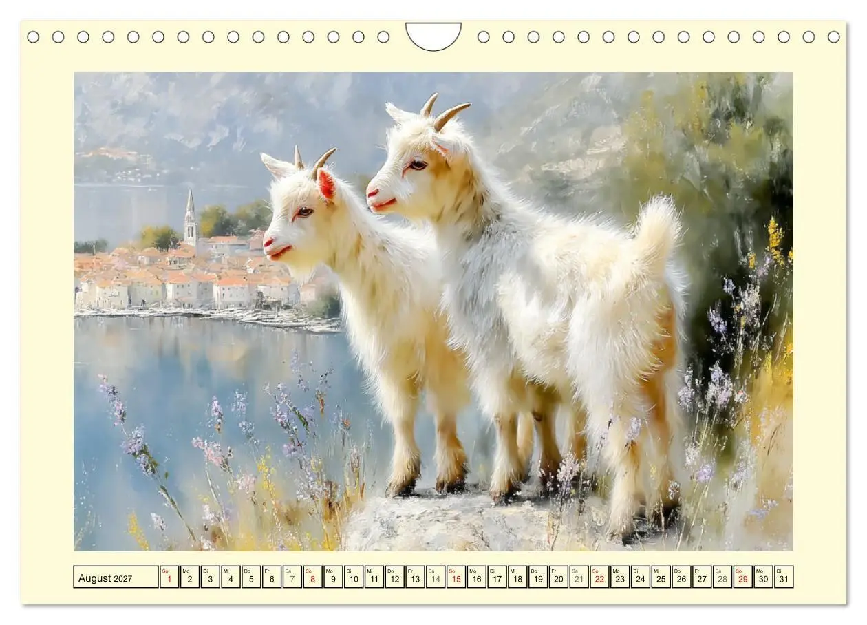 Bild: 9783516794915 | Zwergziegen. Kleine Wirbelwinde im Sonnenschein (Wandkalender 2027...