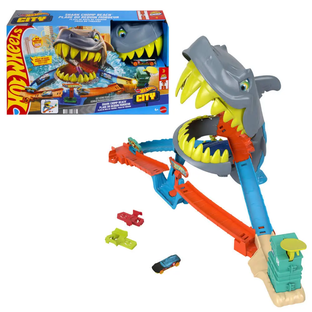 Bild: 194735335015 | Hot Wheels City Shark Beach | Fensterkarton | JHL96 | Deutsch | 2026