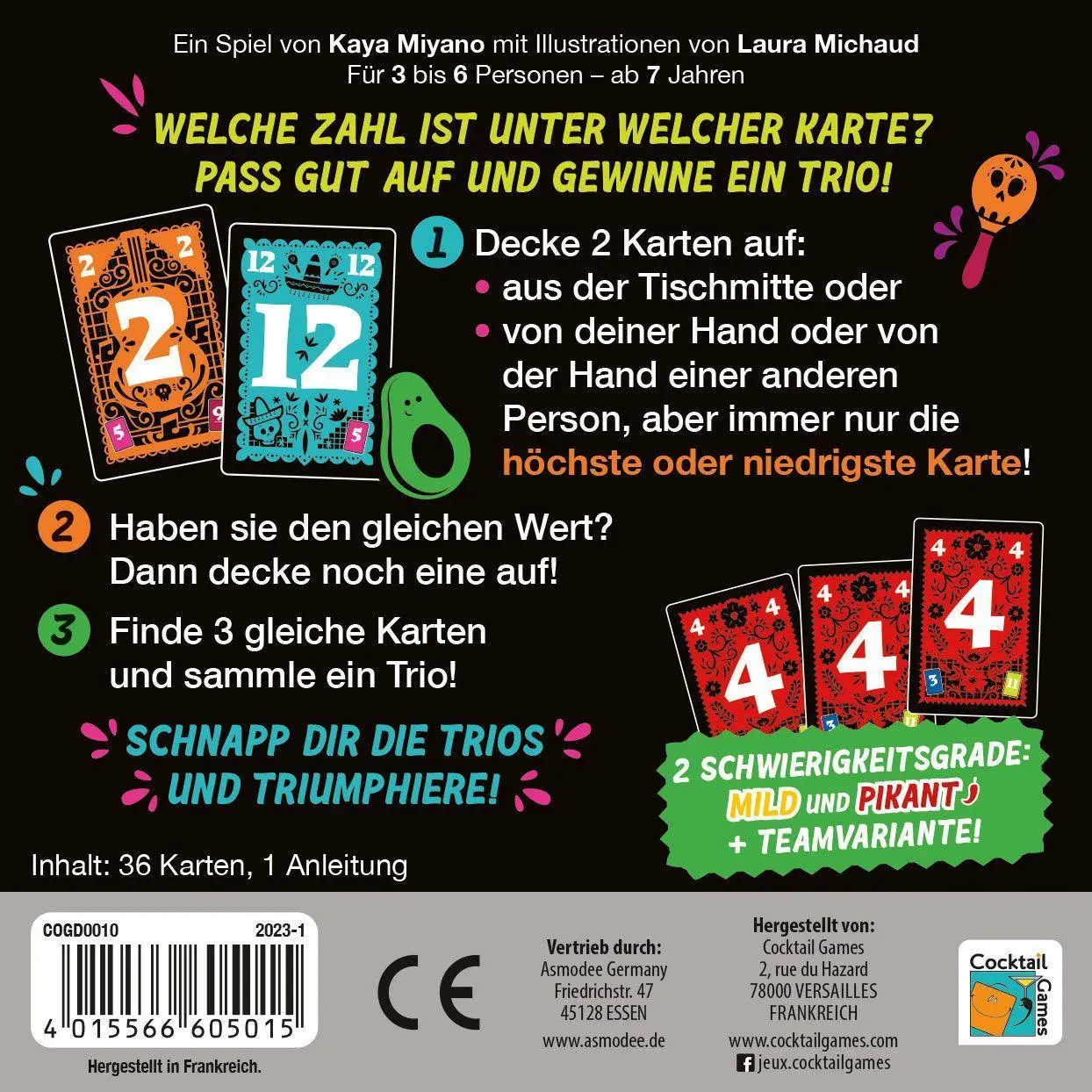 Bild: 4015566605015 | Trio | Kaya Miyano | Spiel | COGD0010 | Deutsch | 2023 | Asmodee gmbH