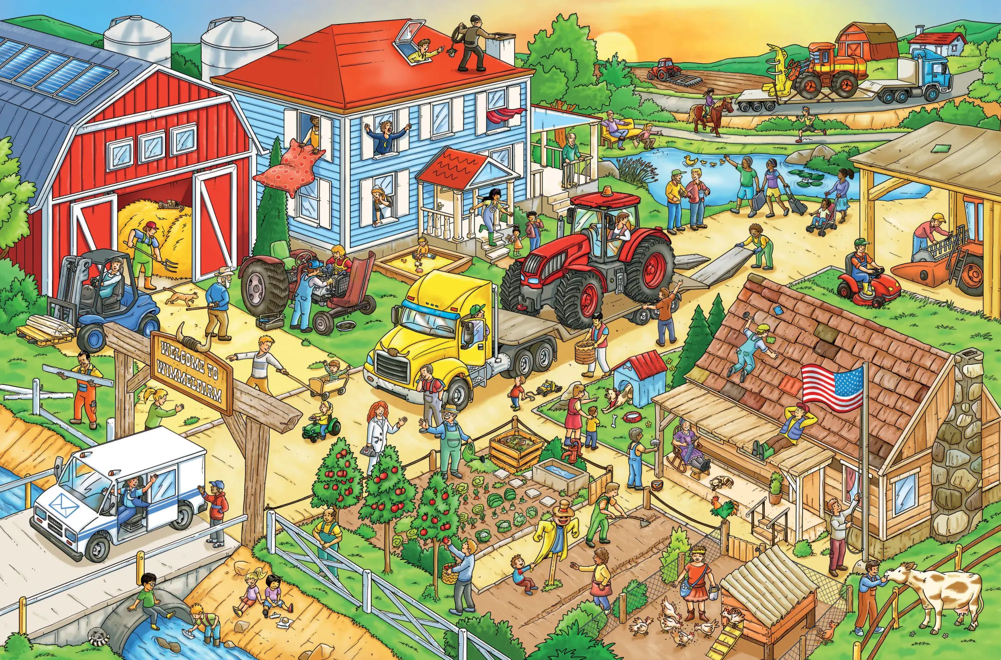Bild: 9781615195015 | My Big Wimmelbook(r) - On the Farm | Max Walther | Buch | Englisch