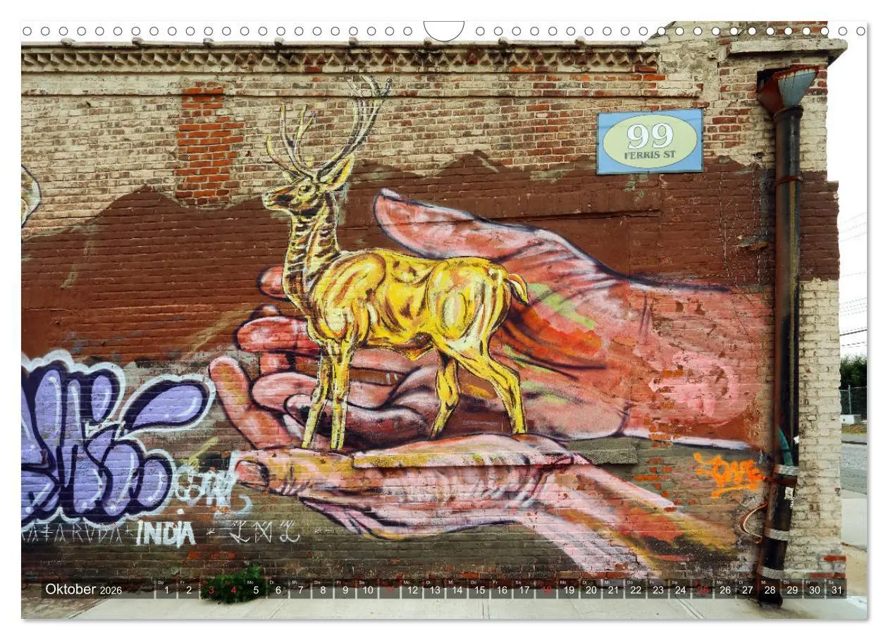 Bild: 9783457735015 | Straßenkunst in New York - Graffiti und Murals (Wandkalender 2026...