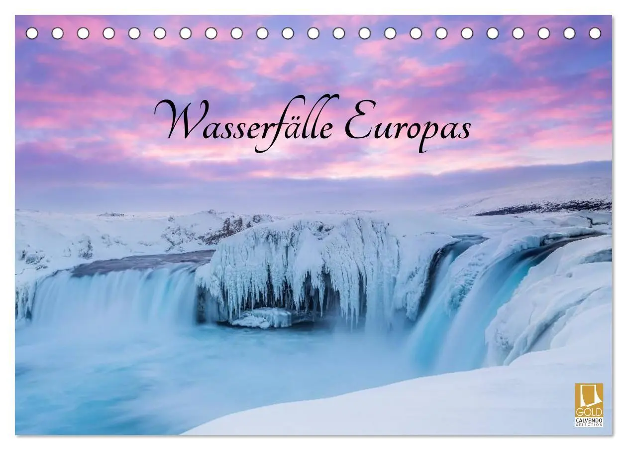 Cover: 9783457975015 | Wasserfälle Europas (Tischkalender 2026 DIN A5 quer), CALVENDO...