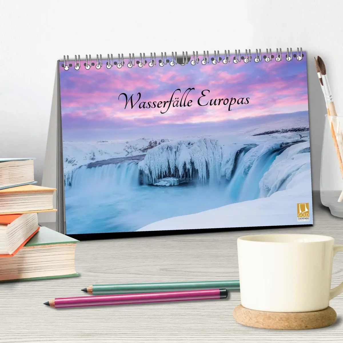 Bild: 9783457975015 | Wasserfälle Europas (Tischkalender 2026 DIN A5 quer), CALVENDO...