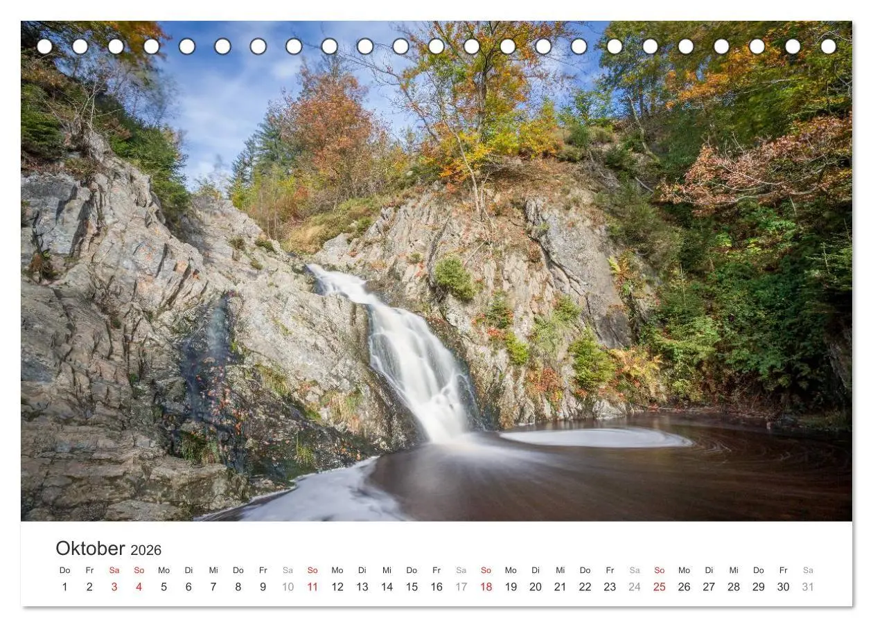 Bild: 9783457975015 | Wasserfälle Europas (Tischkalender 2026 DIN A5 quer), CALVENDO...