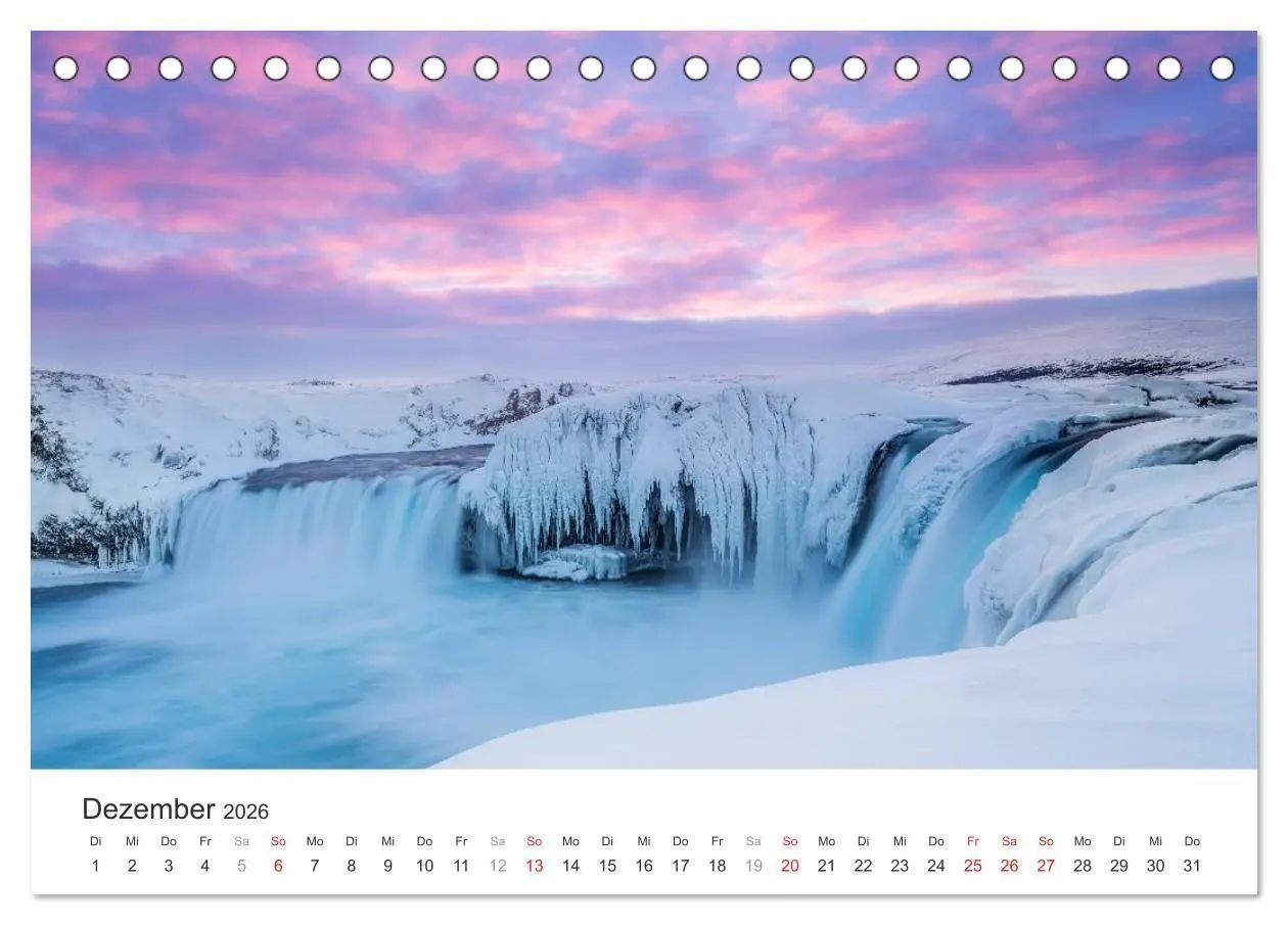 Bild: 9783457975015 | Wasserfälle Europas (Tischkalender 2026 DIN A5 quer), CALVENDO...