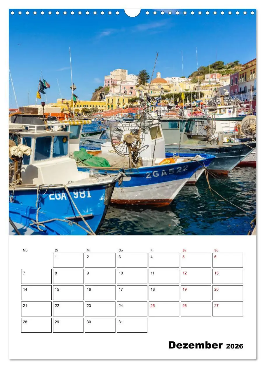 Bild: 9783516375015 | Insel Ponza - Italien (Wandkalender 2026 DIN A3 hoch), CALVENDO...