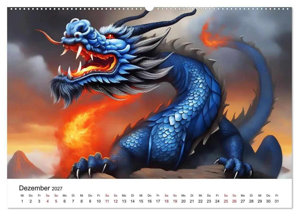 Bild: 9783569155015 | Drachen - Furchterregende und imposante Fabelwesen (Wandkalender...
