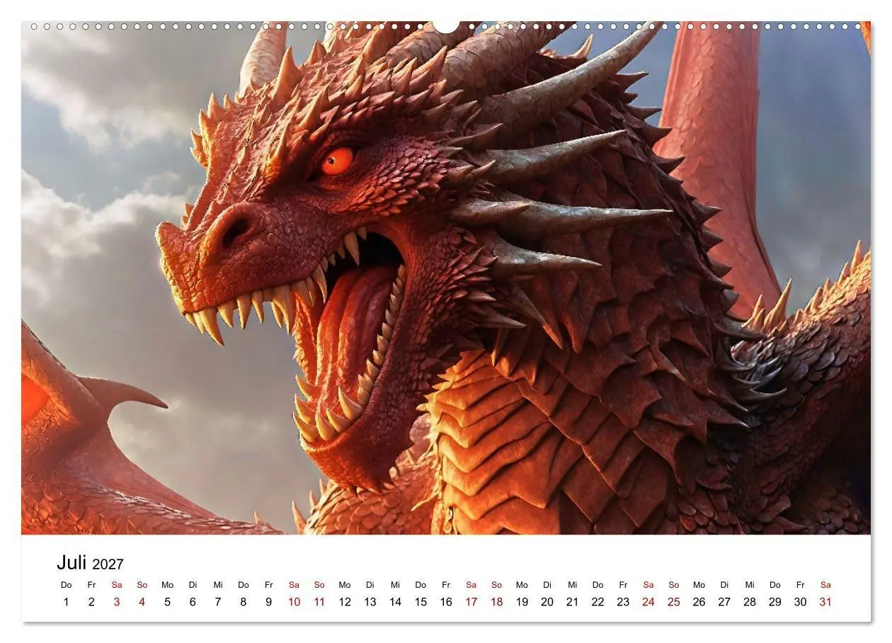 Bild: 9783569155015 | Drachen - Furchterregende und imposante Fabelwesen (Wandkalender...