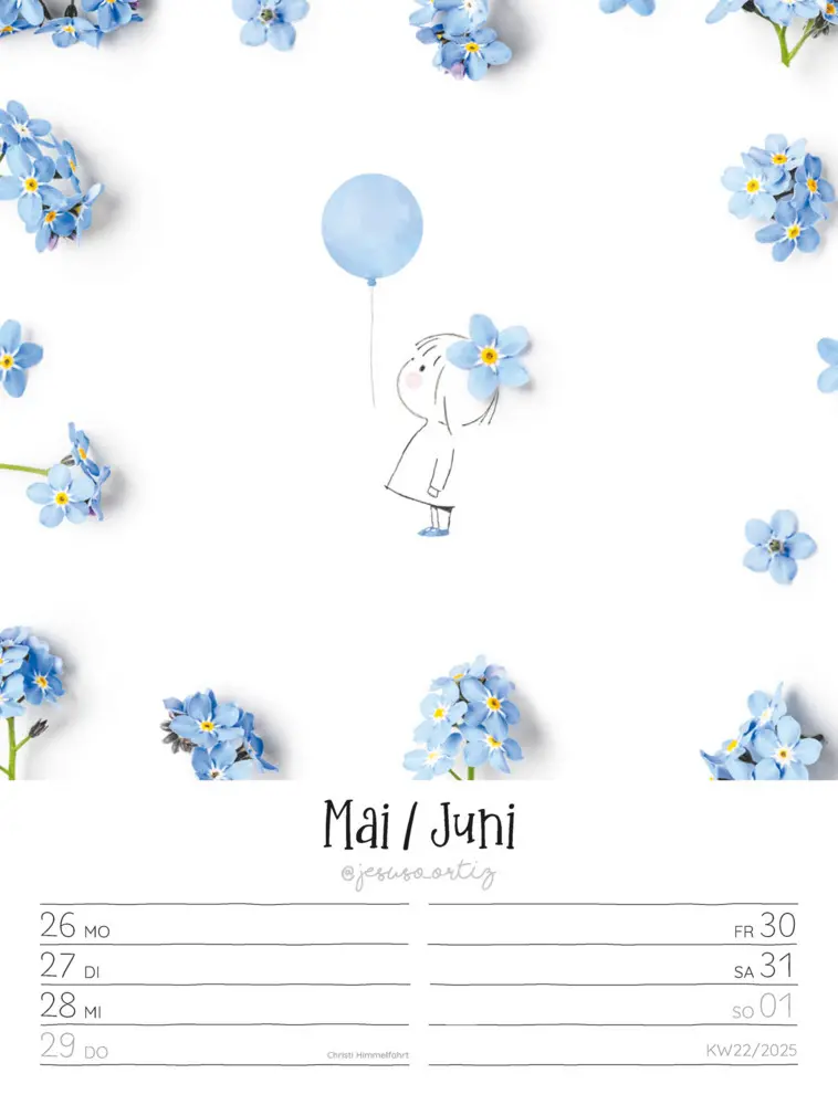 Bild: 9783838435015 | Little Dreams - Wochenplaner Kalender 2025 | Jesuso Ortiz (u. a.)