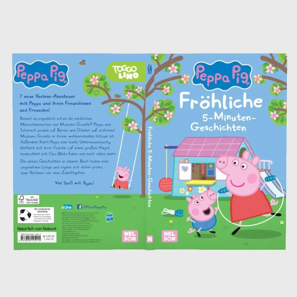 Bild: 9783845125015 | Peppa: Fröhliche 5-Minuten-Geschichten | Steffi Korda | Buch | 80 S.