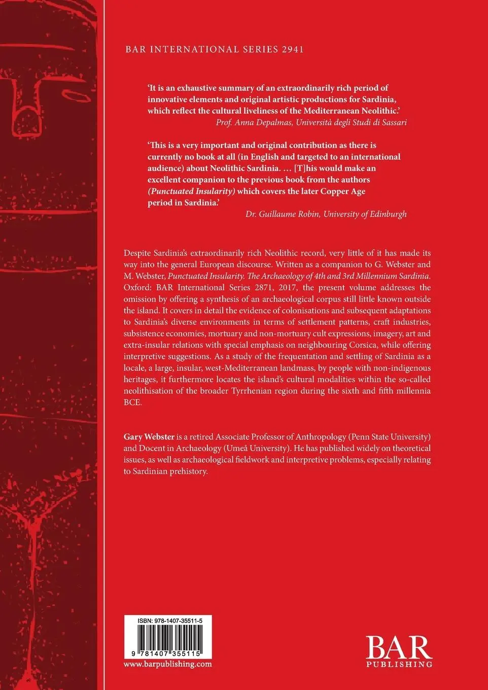 Rückseite: 9781407355115 | The Sardinian Neolithic | Gary Webster | Taschenbuch | Englisch | 2019