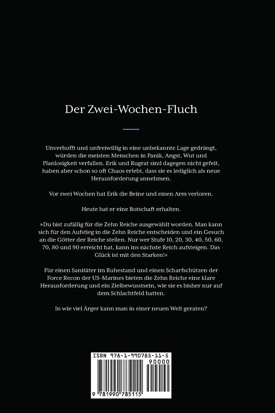Rückseite: 9781990785115 | Der Zwei-Wochen-Fluch | Michael Chatfield | Taschenbuch | 2022