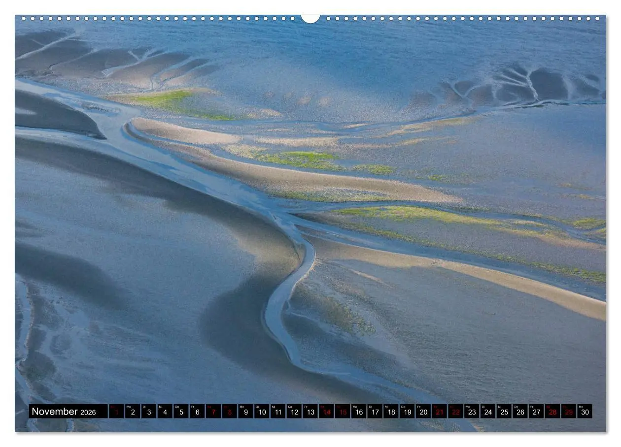 Bild: 9783457895115 | Das Wattenmeer von oben (Wandkalender 2026 DIN A2 quer), CALVENDO...
