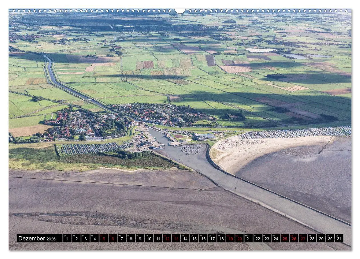 Bild: 9783457895115 | Das Wattenmeer von oben (Wandkalender 2026 DIN A2 quer), CALVENDO...