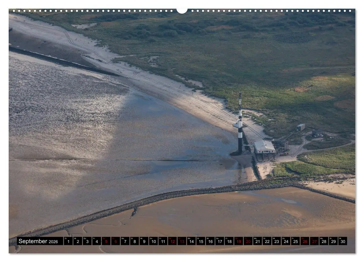 Bild: 9783457895115 | Das Wattenmeer von oben (Wandkalender 2026 DIN A2 quer), CALVENDO...