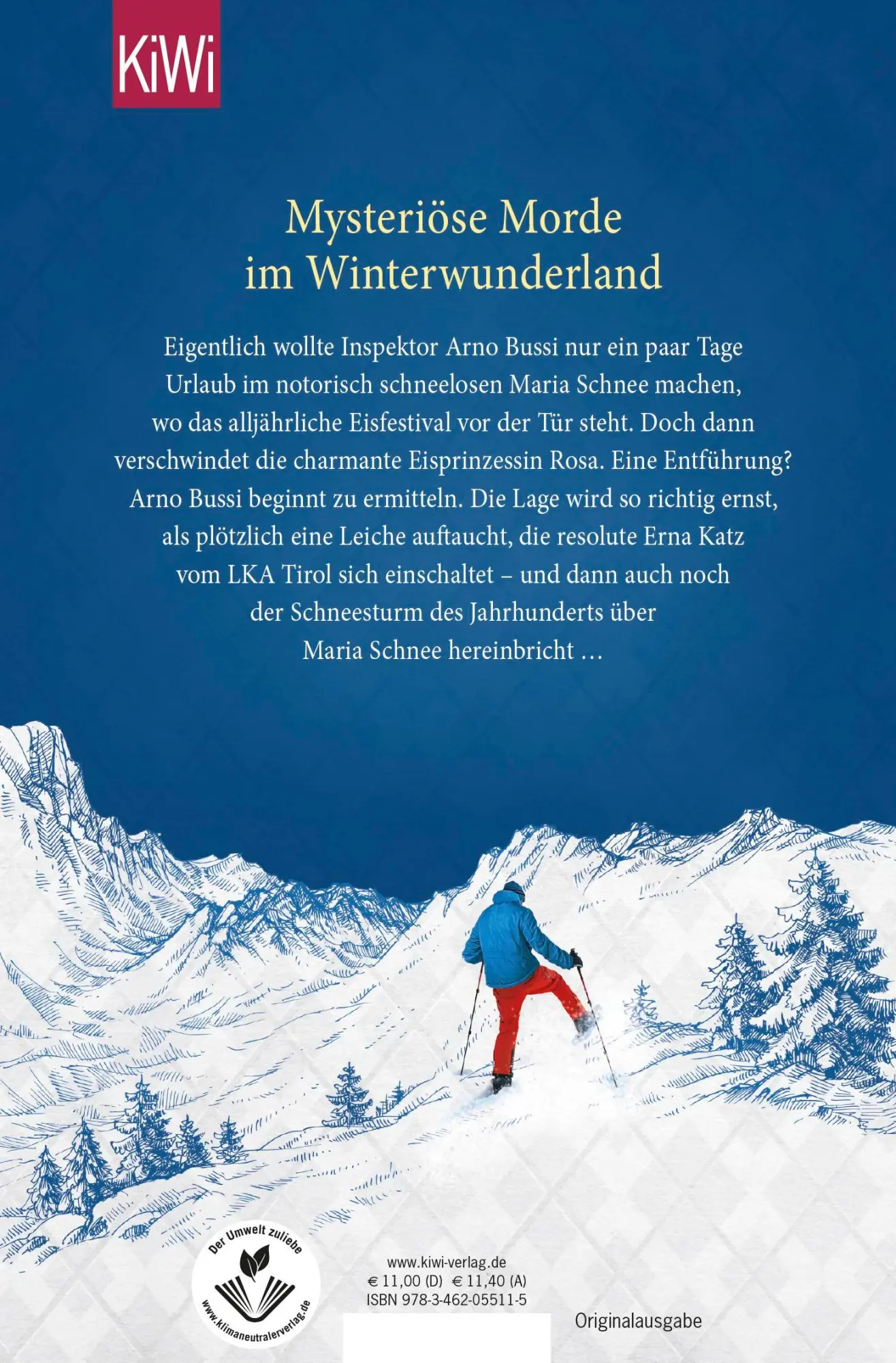 Rückseite: 9783462055115 | Totentanz im Pulverschnee | Ein Fall für Arno Bussi | Joe Fischler