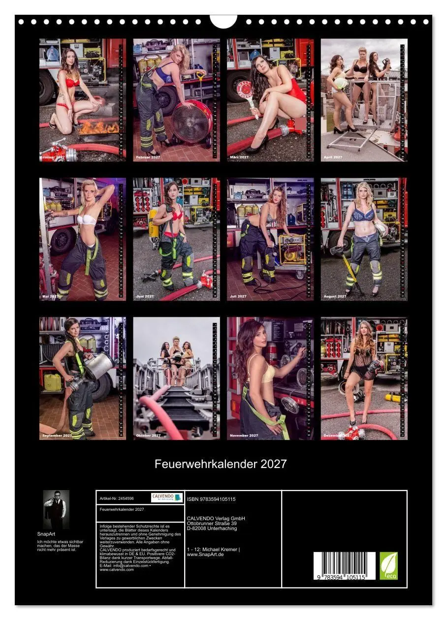 Bild: 9783594105115 | Feuerwehrkalender 2027 (Wandkalender 2027 DIN A3 hoch), CALVENDO...