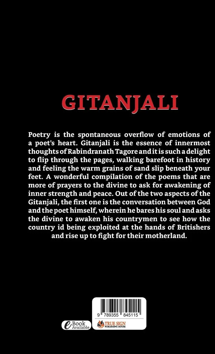 Rückseite: 9789355845115 | Gitanjali | Rabindranath Tagore | Buch | Englisch | 2021