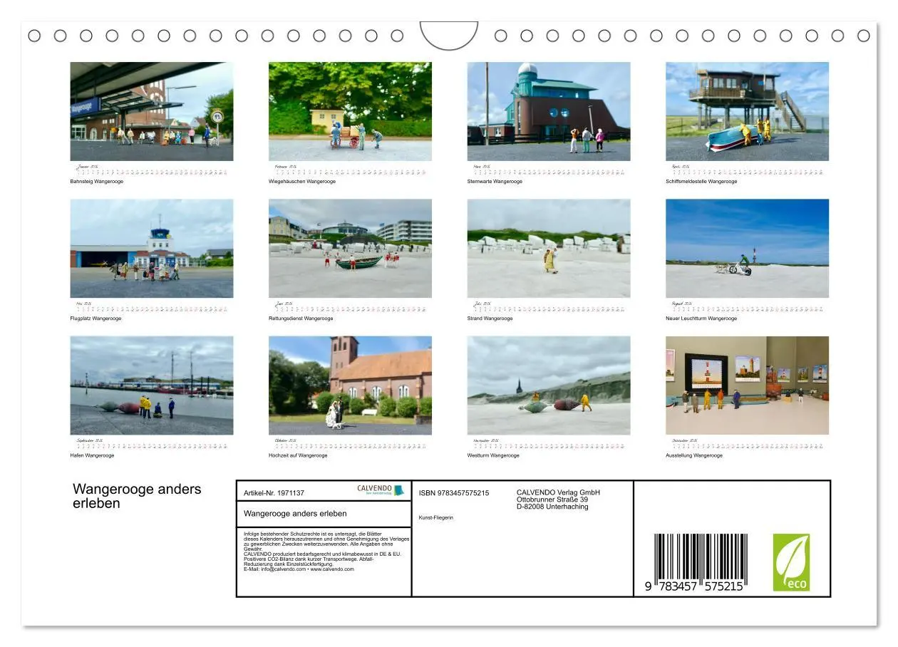 Bild: 9783457575215 | Wangerooge anders erleben (Wandkalender 2026 DIN A4 quer), CALVENDO...