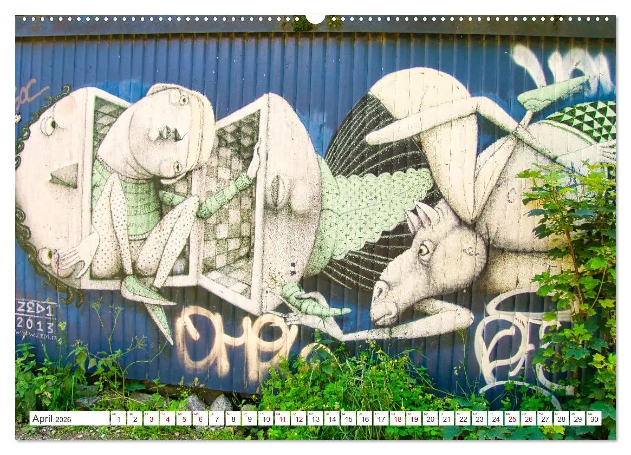 Bild: 9783457645215 | Graffiti: Die Kunst der Straße (Wandkalender 2026 DIN A2 quer),...