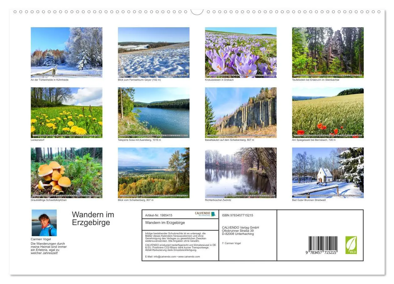 Bild: 9783457715215 | Wandern im Erzgebirge (hochwertiger Premium Wandkalender 2026 DIN...