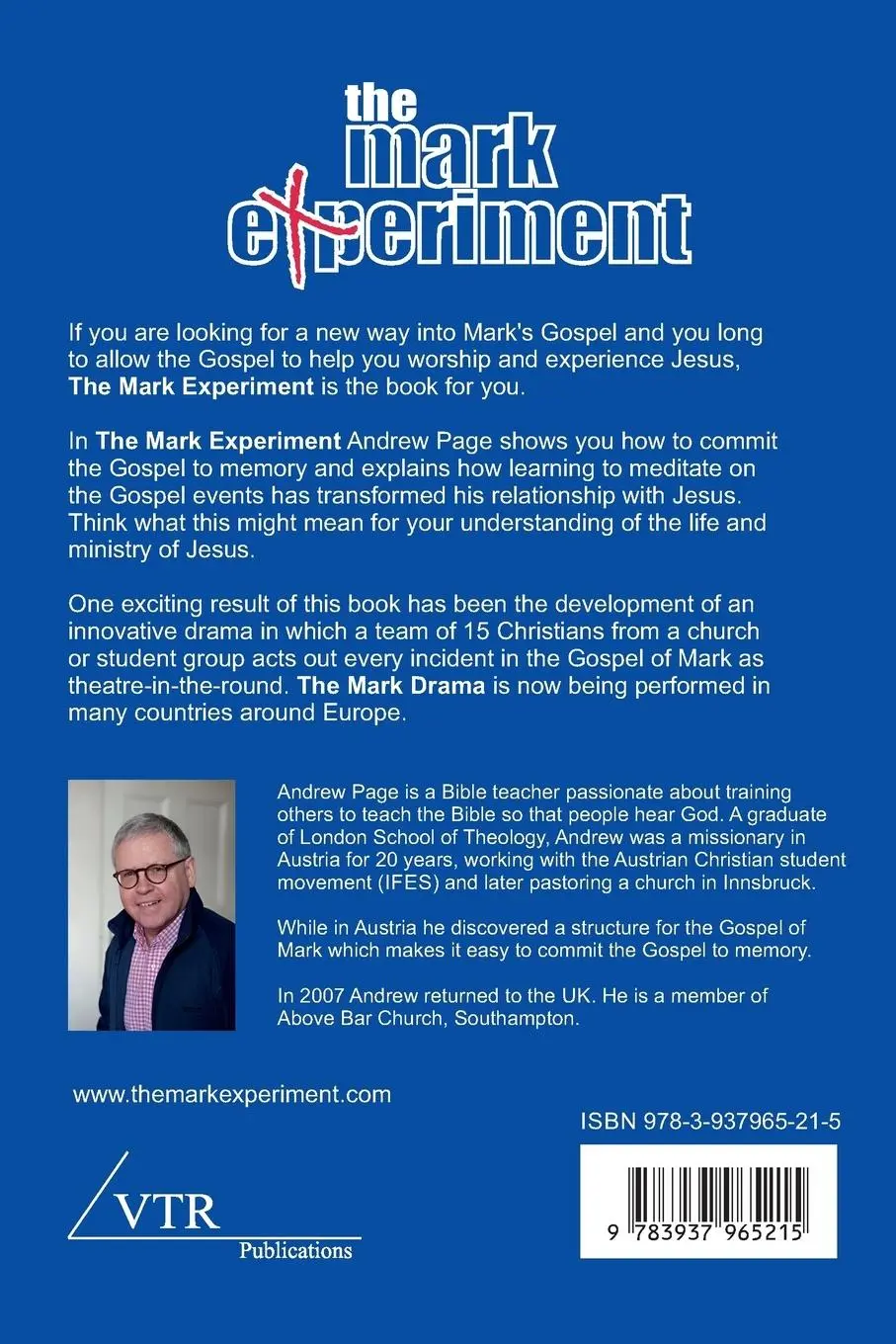 Rückseite: 9783937965215 | The Mark Experiment | Andrew Page | Taschenbuch | Englisch | 2005