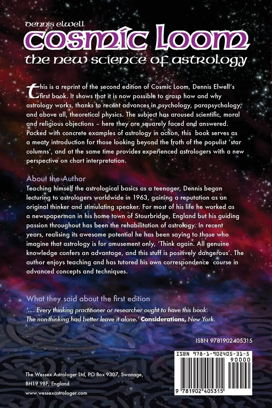 Rückseite: 9781902405315 | Cosmic Loom | Dennis Elwell | Taschenbuch | Kartoniert / Broschiert