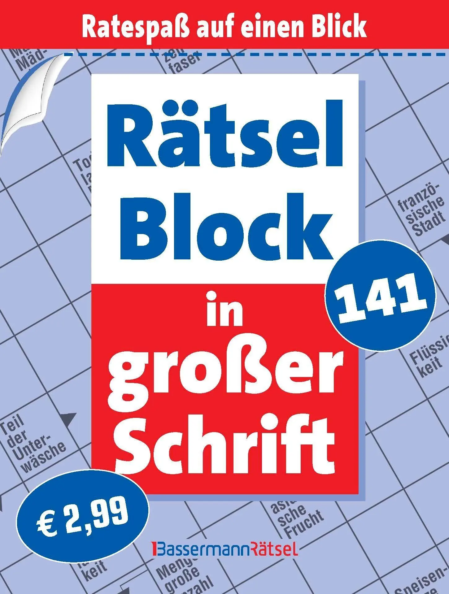 Rätselblock in großer Schrift 141 (5 Exemplare à 2,99 EUR)