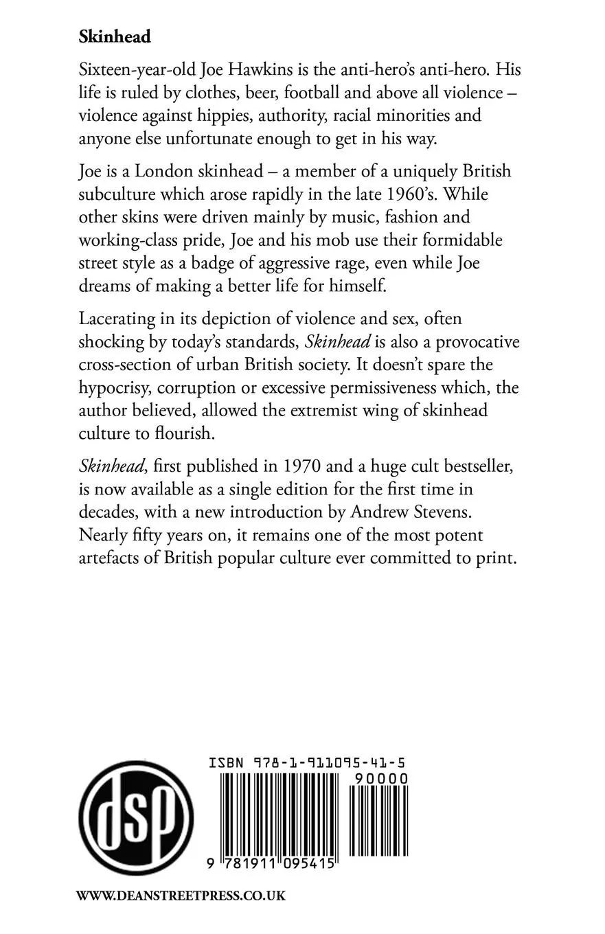 Rückseite: 9781911095415 | Skinhead | Richard Allen | Taschenbuch | Kartoniert / Broschiert