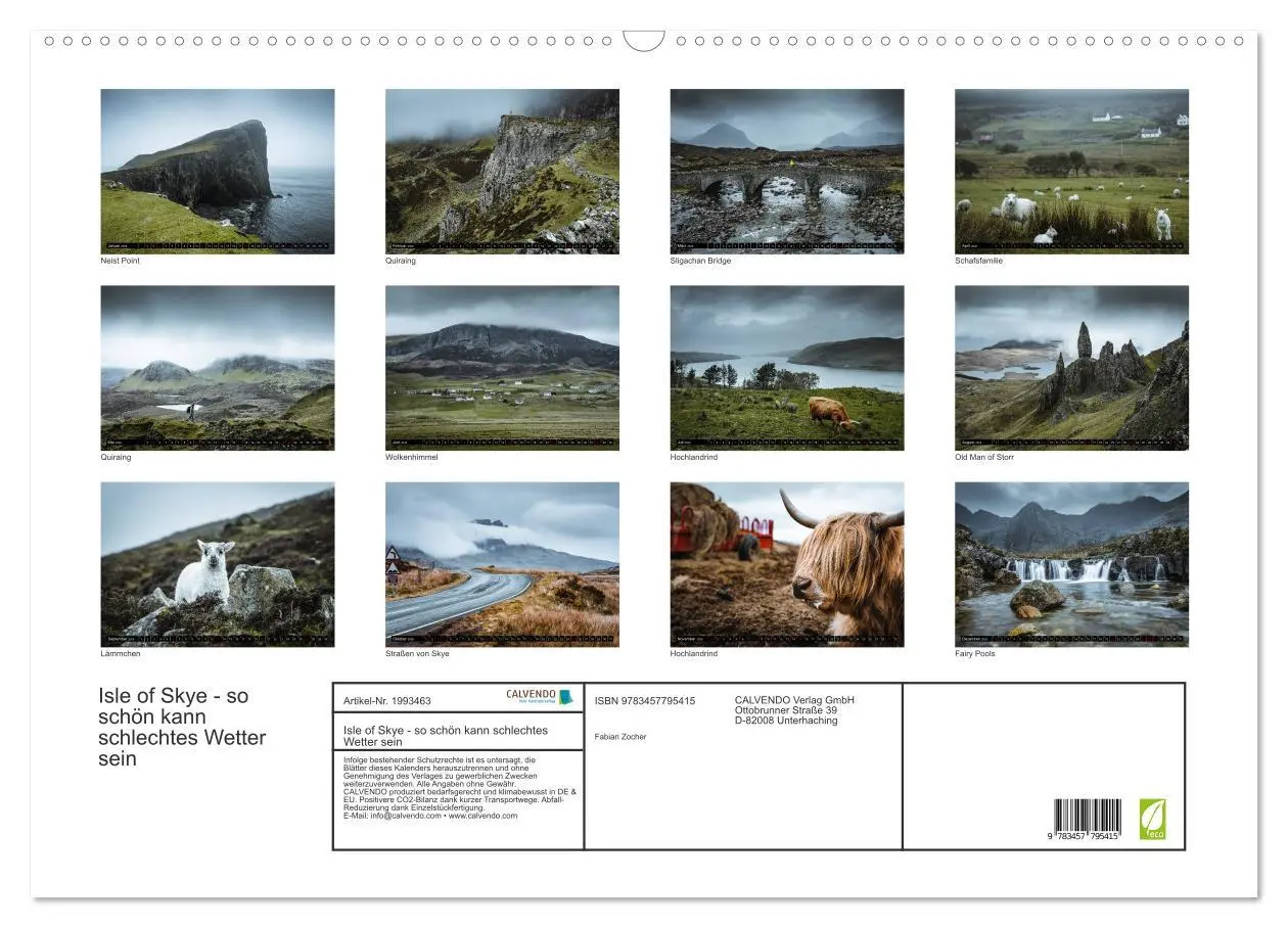 Bild: 9783457795415 | Isle of Skye - so schön kann schlechtes Wetter sein (Wandkalender...