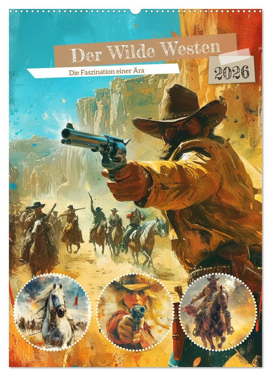 Cover: 9783516265415 | Der Wilde Westen. Die Faszination einer Ära (Wandkalender 2026 DIN...