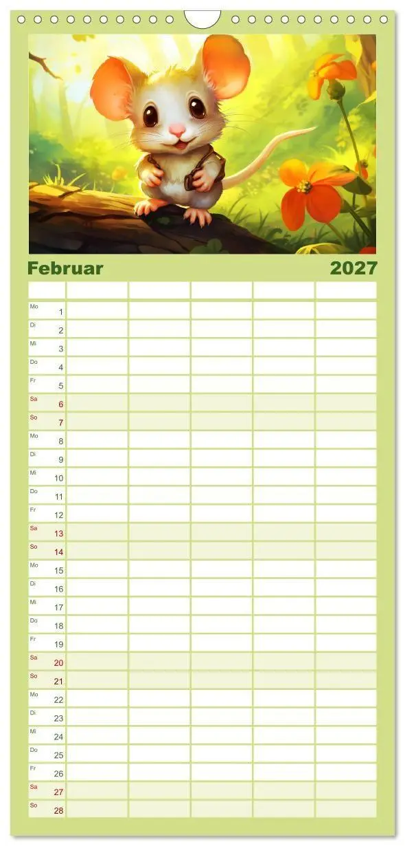 Bild: 9783594315415 | Familienplaner 2027 - Mausiges Spektakel. Zauberhafter Maus-Alltag...