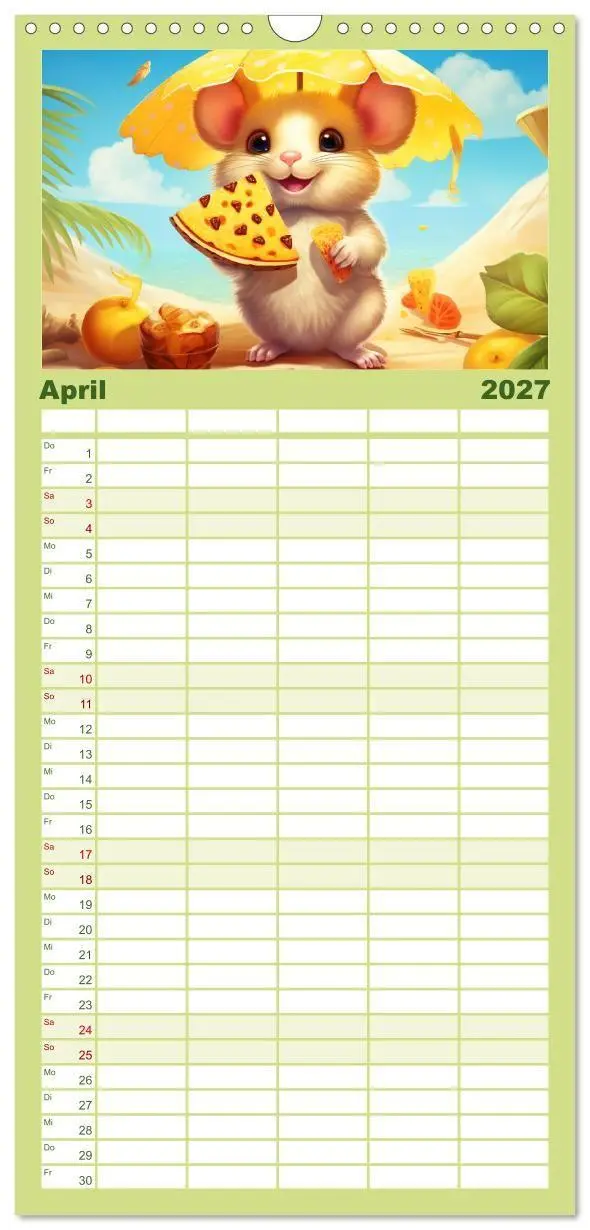 Bild: 9783594315415 | Familienplaner 2027 - Mausiges Spektakel. Zauberhafter Maus-Alltag...