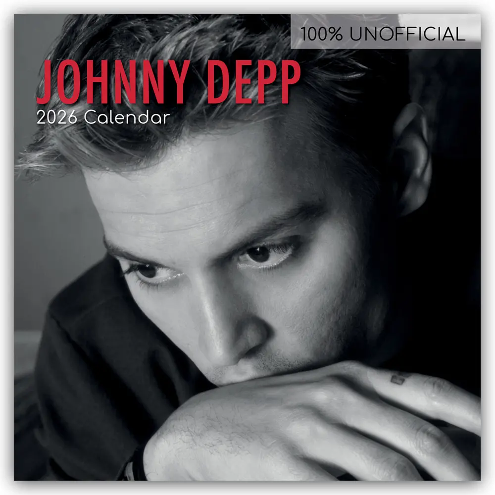 Cover: 9781836225515 | Johnny Depp 2026 - 16-Monatskalender | The Gifted Stationery Co. Ltd