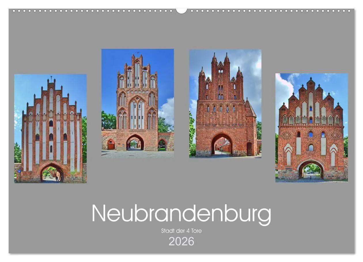 Cover: 9783516705515 | Neubrandenburg - Stadt der 4 Türme (Wandkalender 2026 DIN A2 quer),...