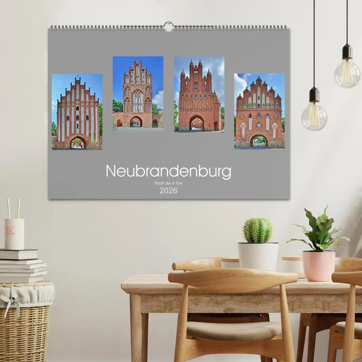 Bild: 9783516705515 | Neubrandenburg - Stadt der 4 Türme (Wandkalender 2026 DIN A2 quer),...