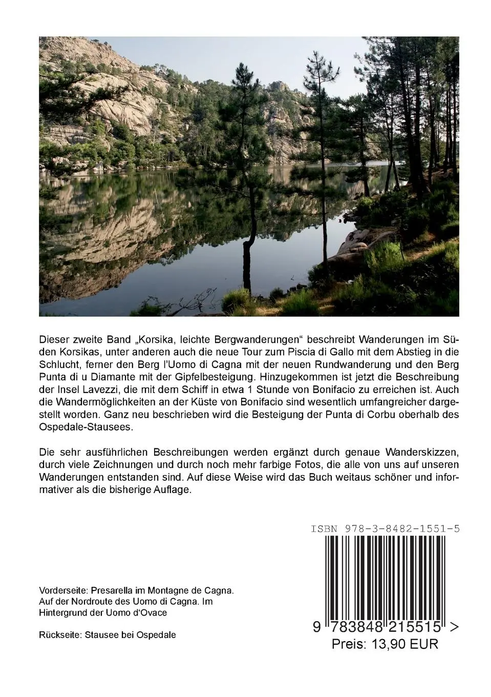 Rückseite: 9783848215515 | Korsika, leichte Bergwanderungen Band 2: Südkorsika | Eckel (u. a.)
