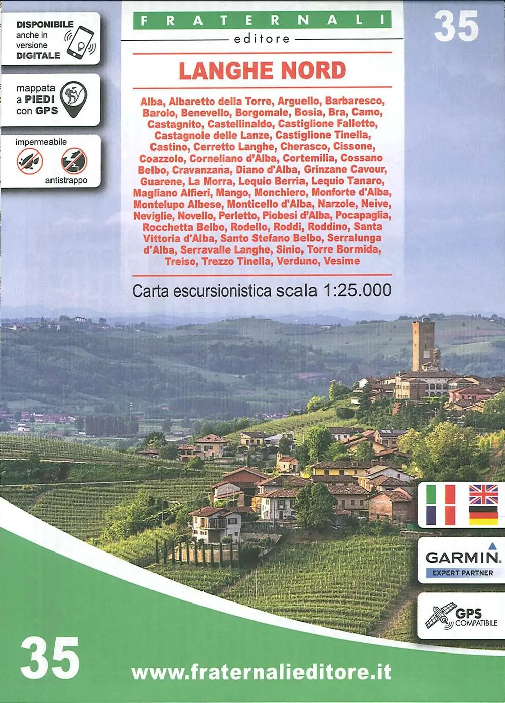Cover: 9788897465515 | Carta n. 35. Langhe Nord. Carta escursionistica 1:25.000 | Italienisch
