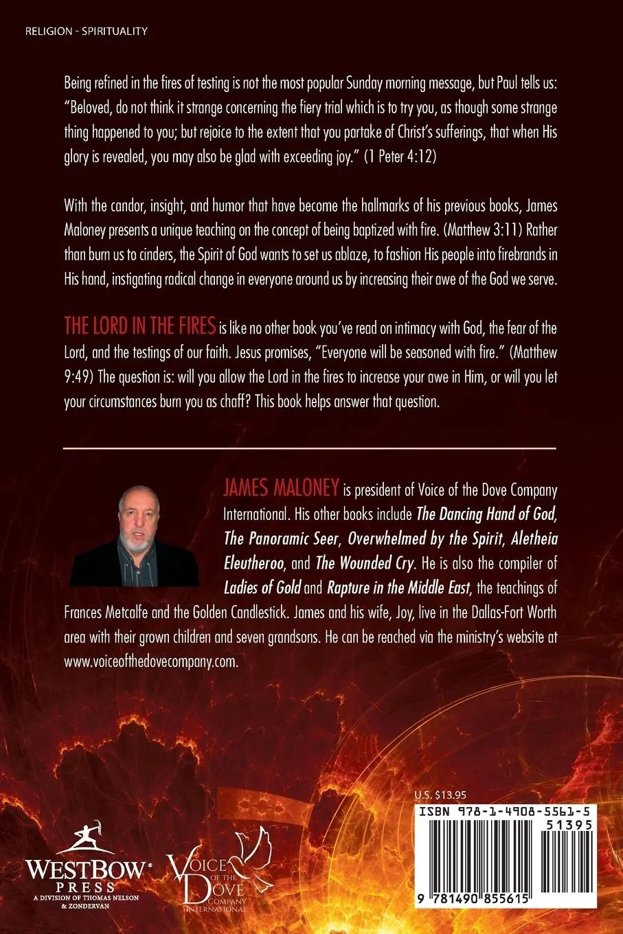 Rückseite: 9781490855615 | The Lord in the Fires | Increasing in the Awe of God | James Maloney