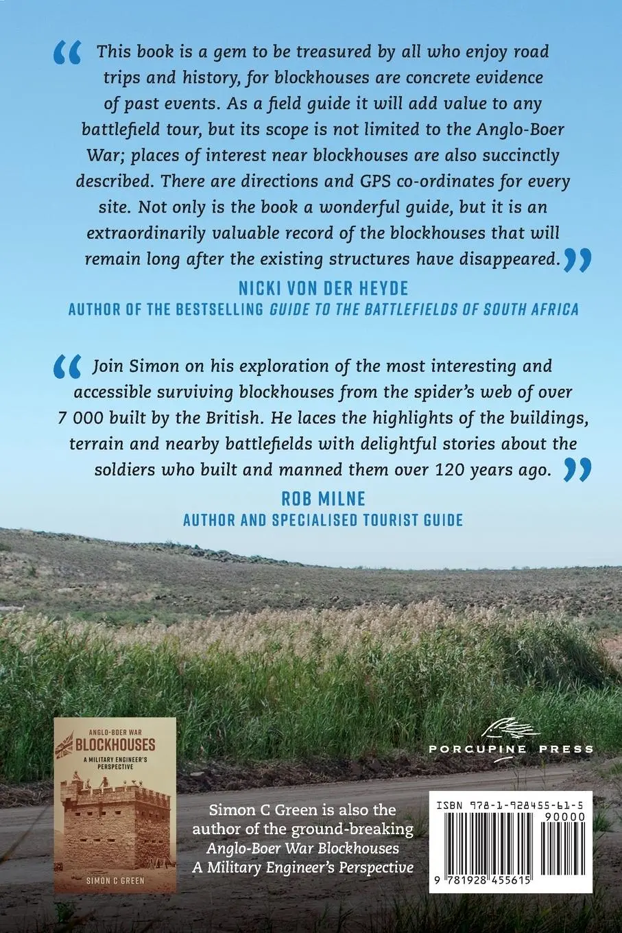 Rückseite: 9781928455615 | Anglo-Boer War Blockhouses - A Field Guide | Simon C Green | Buch
