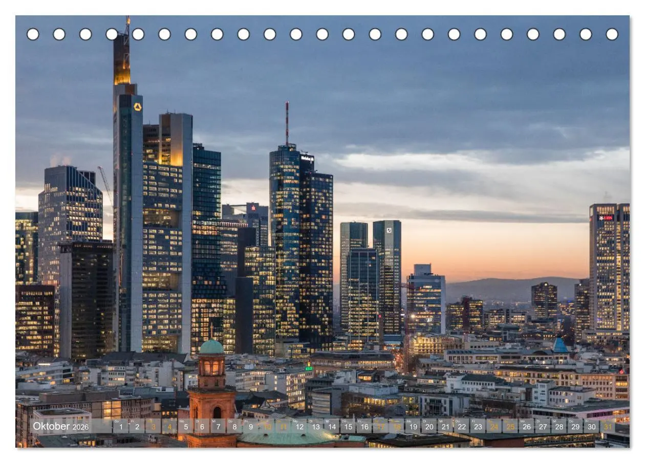 Bild: 9783457915615 | Frankfurt Mainhattan (Tischkalender 2026 DIN A5 quer), CALVENDO...