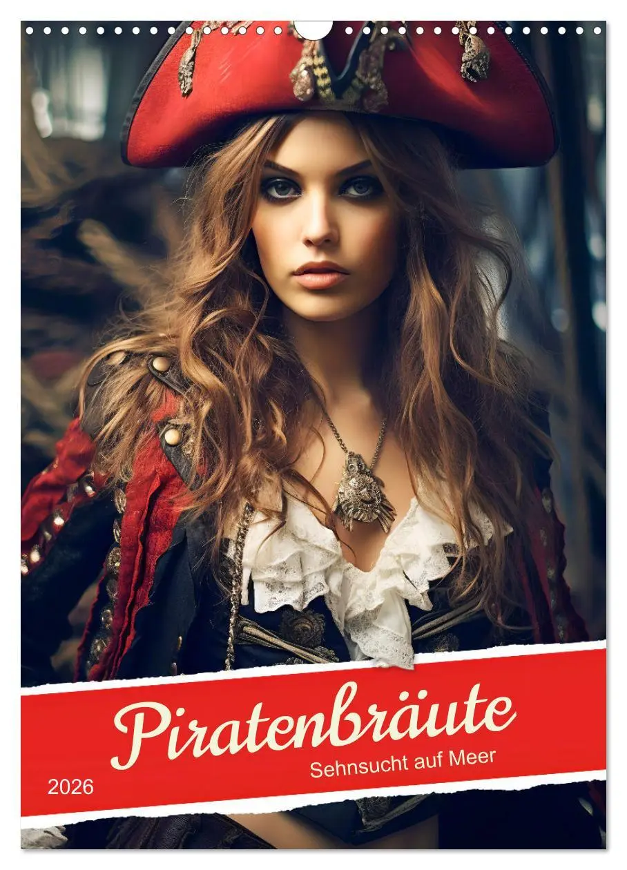 Cover: 9783516315615 | Piratenbräute Sehnsucht auf Meer (Wandkalender 2026 DIN A3 hoch),...