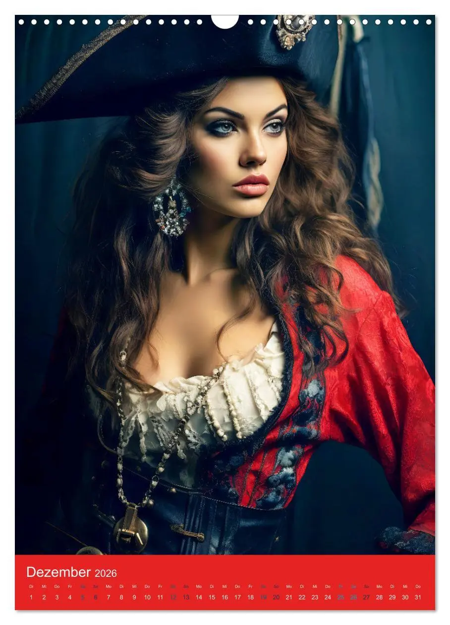 Bild: 9783516315615 | Piratenbräute Sehnsucht auf Meer (Wandkalender 2026 DIN A3 hoch),...