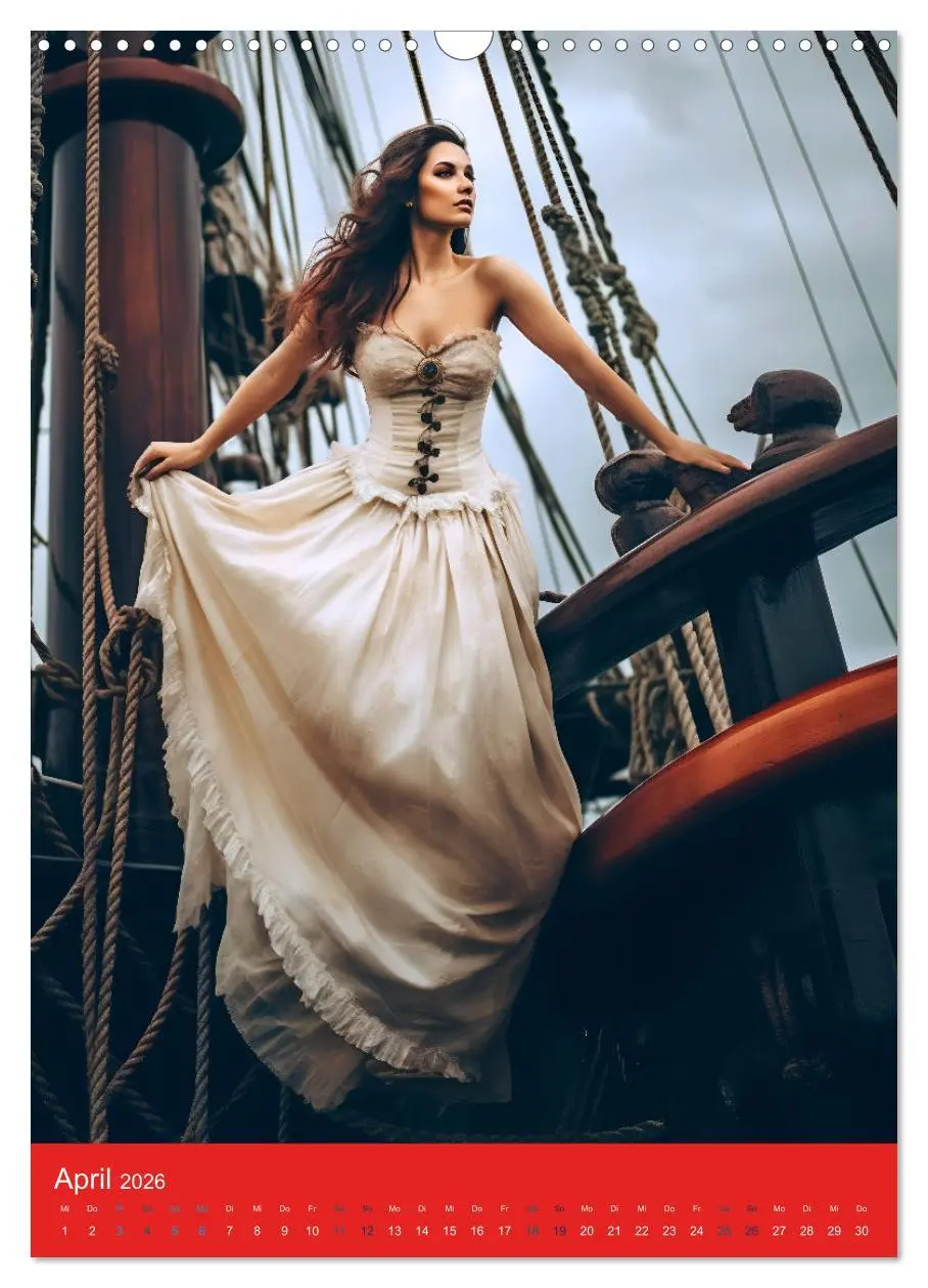 Bild: 9783516315615 | Piratenbräute Sehnsucht auf Meer (Wandkalender 2026 DIN A3 hoch),...