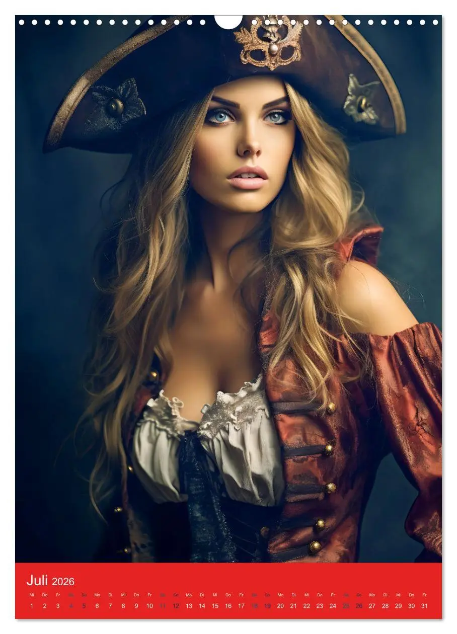 Bild: 9783516315615 | Piratenbräute Sehnsucht auf Meer (Wandkalender 2026 DIN A3 hoch),...