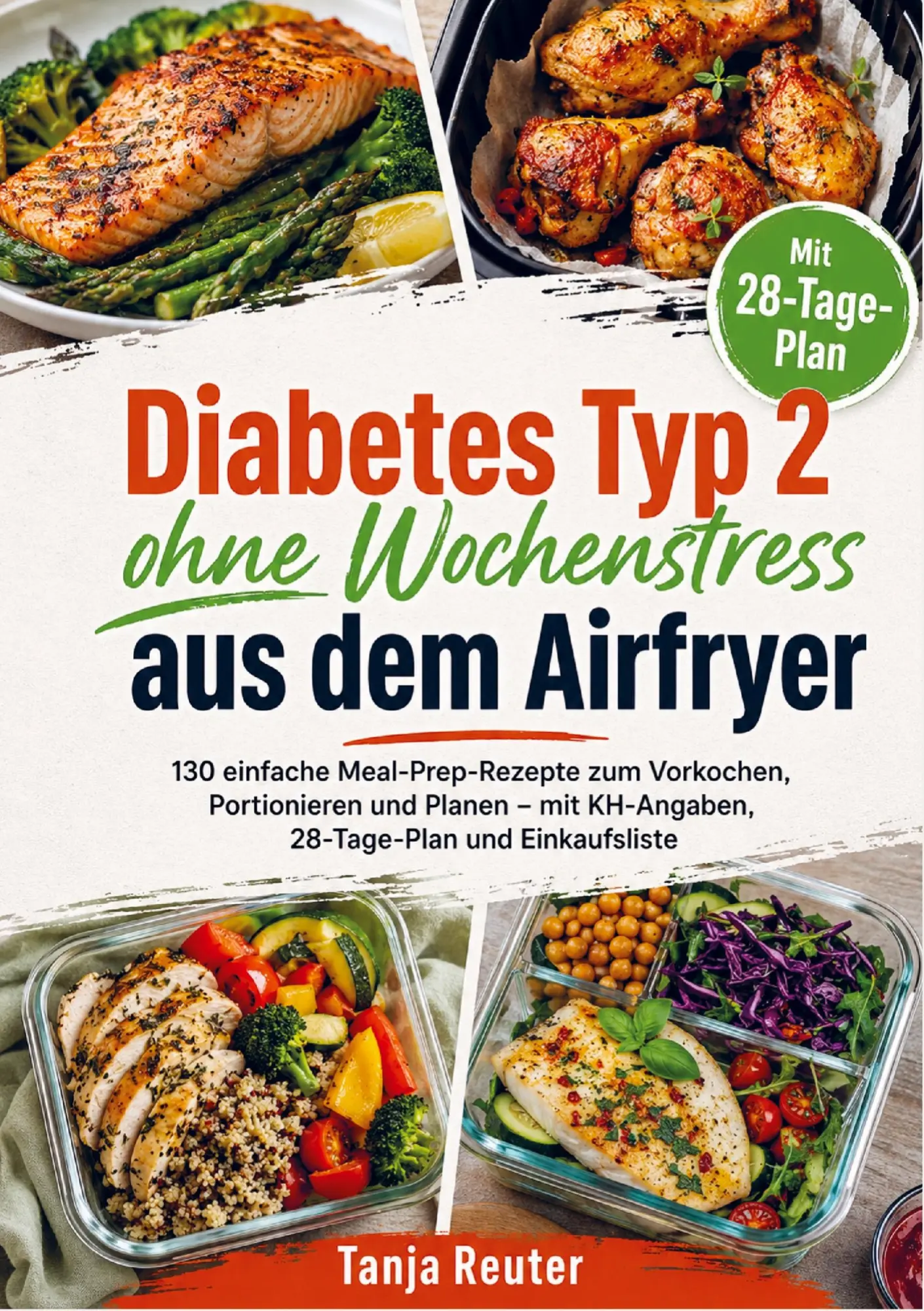 Cover: 9789403855615 | Diabetes Typ 2 ohne Wochenstress aus dem Airfryer | Tanja Reuter